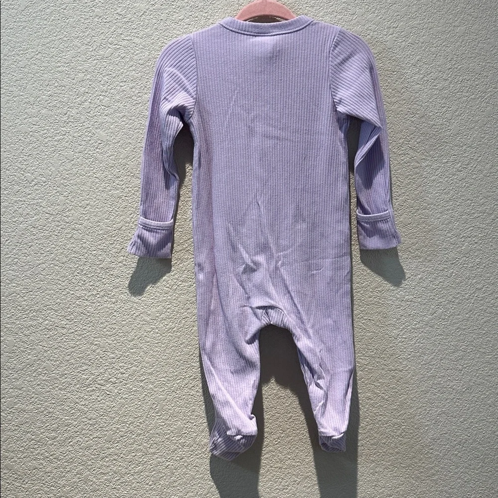 Old Navy Lavender Ribbed Footed One-Piece Size 6-9M